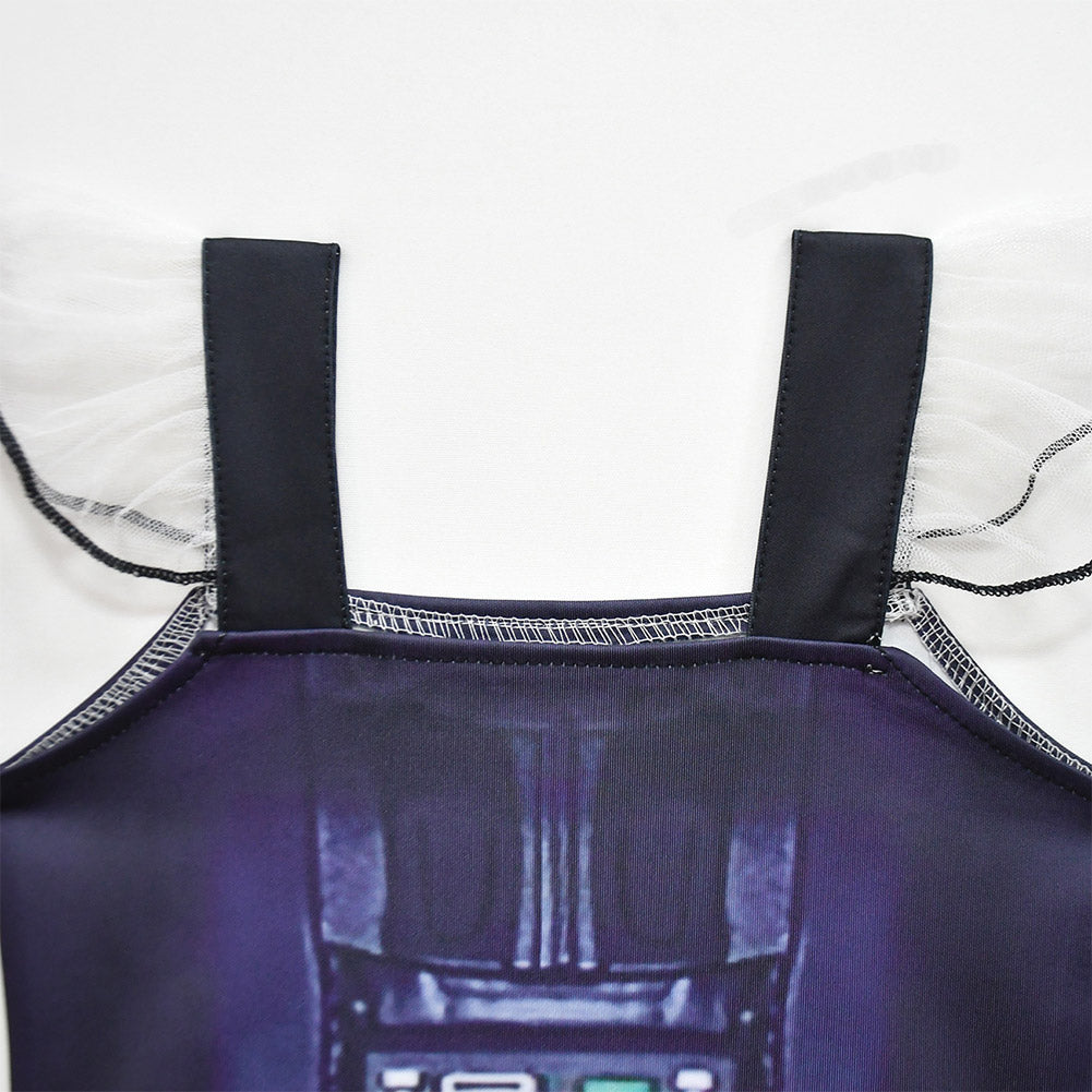 SW Kinder Mädchen Kleid Jedi Cosplay Kostüm Outfits Halloween Karneval Anzug