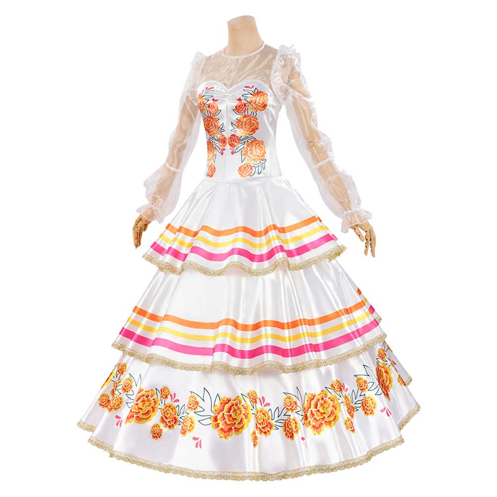 Tag der Toten Día de Muertos CoCo La Catrina Kleid Cosplay Kostüm	
