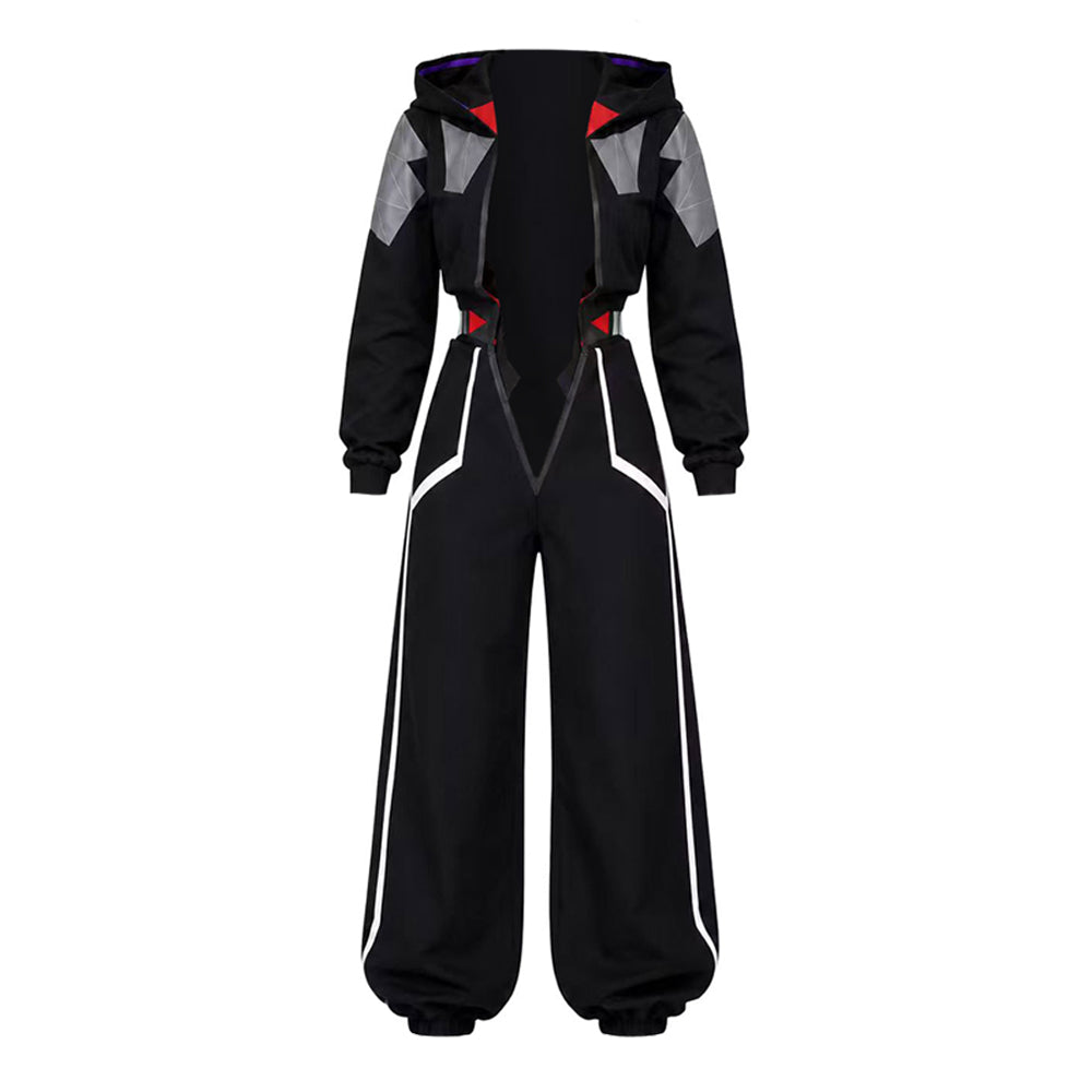 Talia Yang schwarz Kostüm Set Cyberpunk: Edgerunners 2 Talia Yang Cosplay Outfit