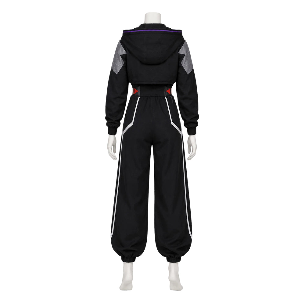 Talia Yang schwarz Kostüm Set Cyberpunk: Edgerunners 2 Talia Yang Cosplay Outfit