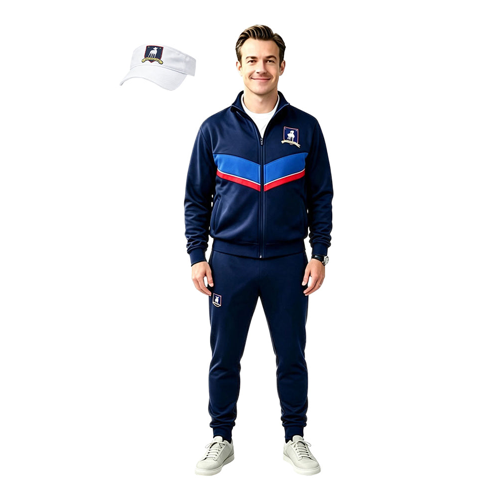 Ted Lasso blau Kostüm Set Ted Lasso Cosplay Outfit