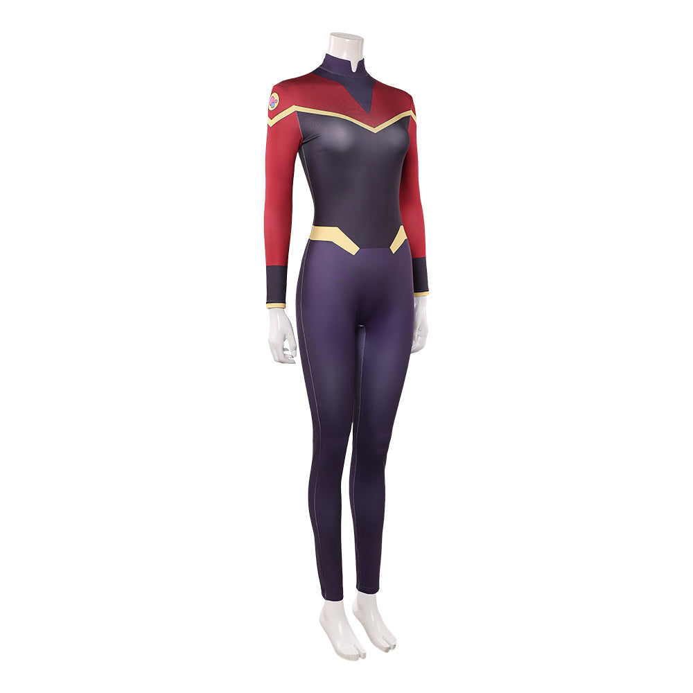 Telia rot-schwarz Overall Invincible Telia Cosplay Kostüm