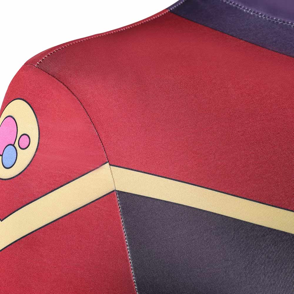 Telia rot-schwarz Overall Invincible Telia Cosplay Kostüm