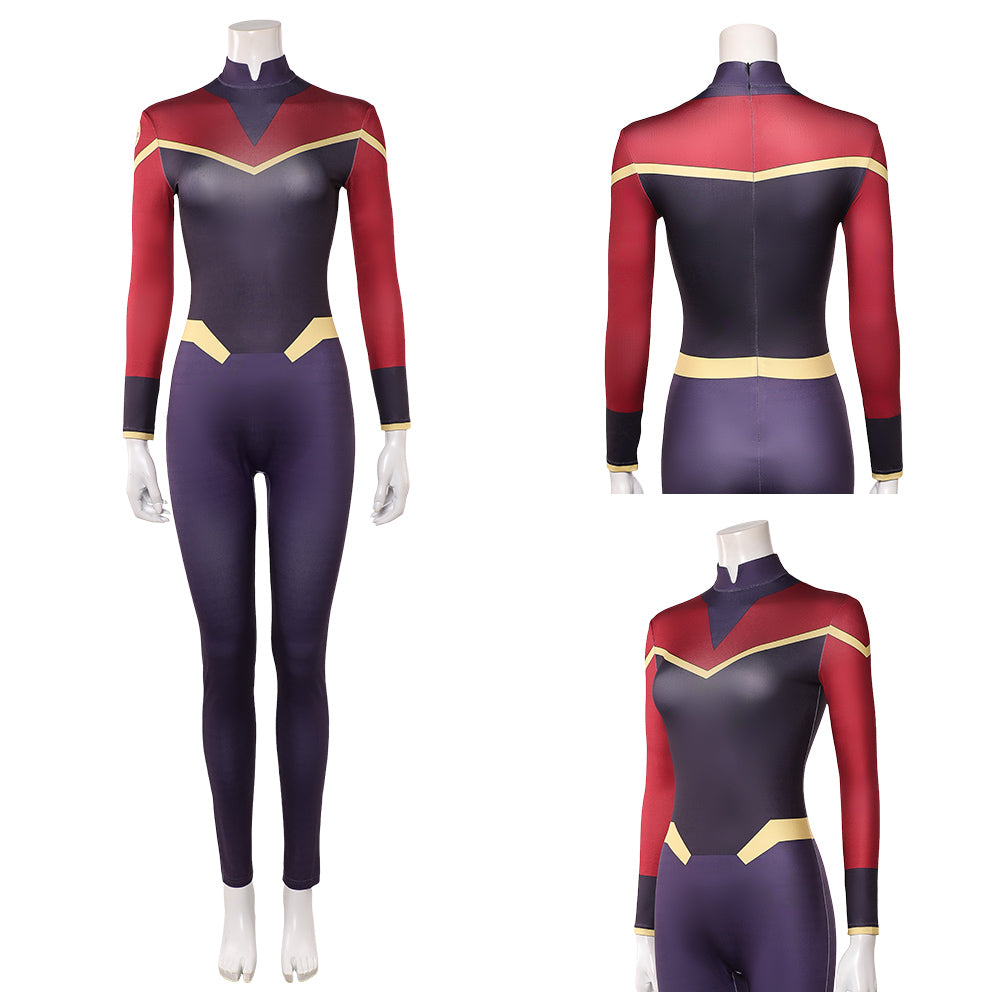 Telia rot-schwarz Overall Invincible Telia Cosplay Kostüm