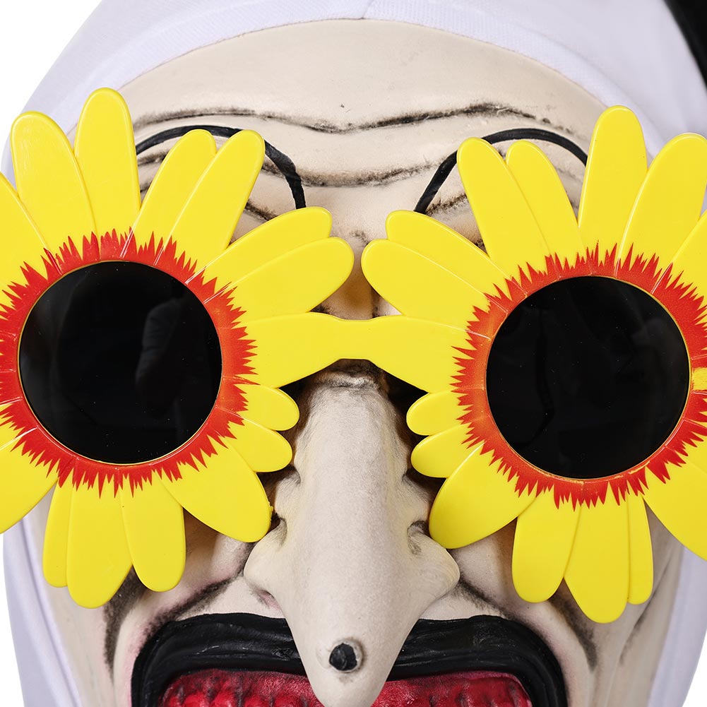 Terrifier Art the Clown Sonnenblumenbrille Kunst der Clown Horror Maske Halloween Karneval Kostüm Zubehör