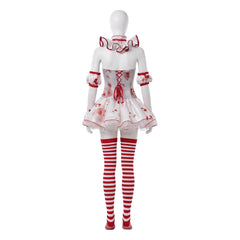 Terrifier weiß-rot Clown Kostüm Cosplay Outfit