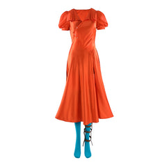 The Bride! (2026) Ida The Bride Mary Shelley orange Kleid