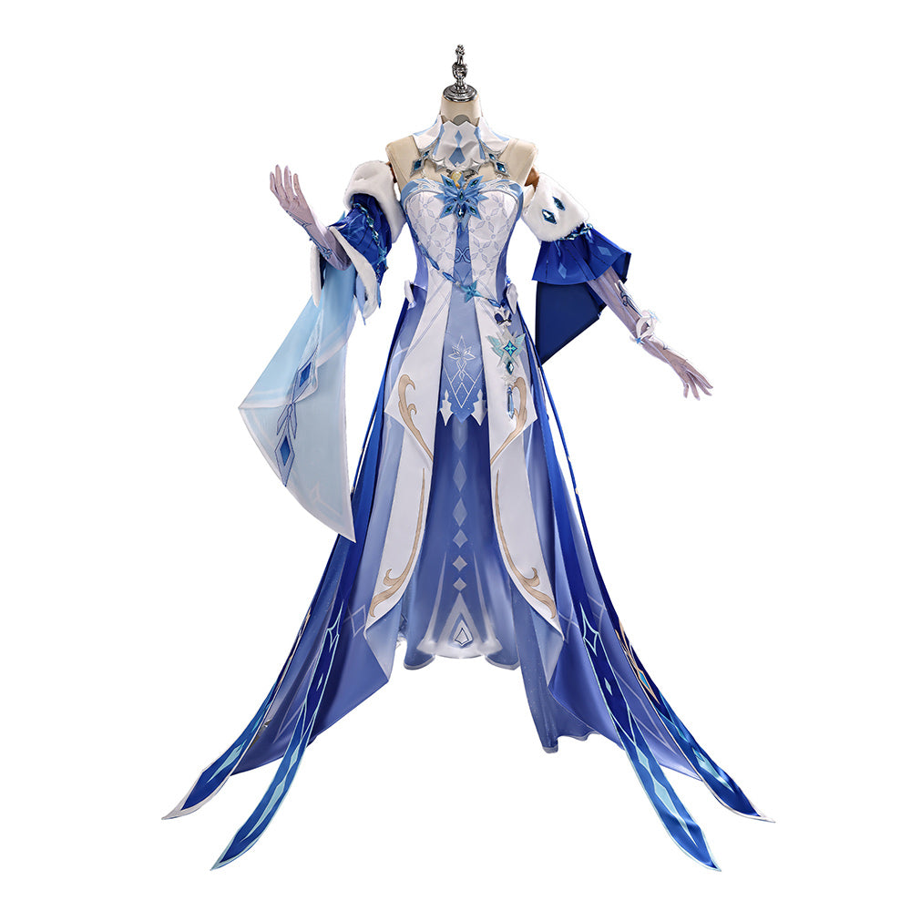 The Tsaritsa blau Kostüm Set Genshin Impact The Tsaritsa Cosplay Outfit