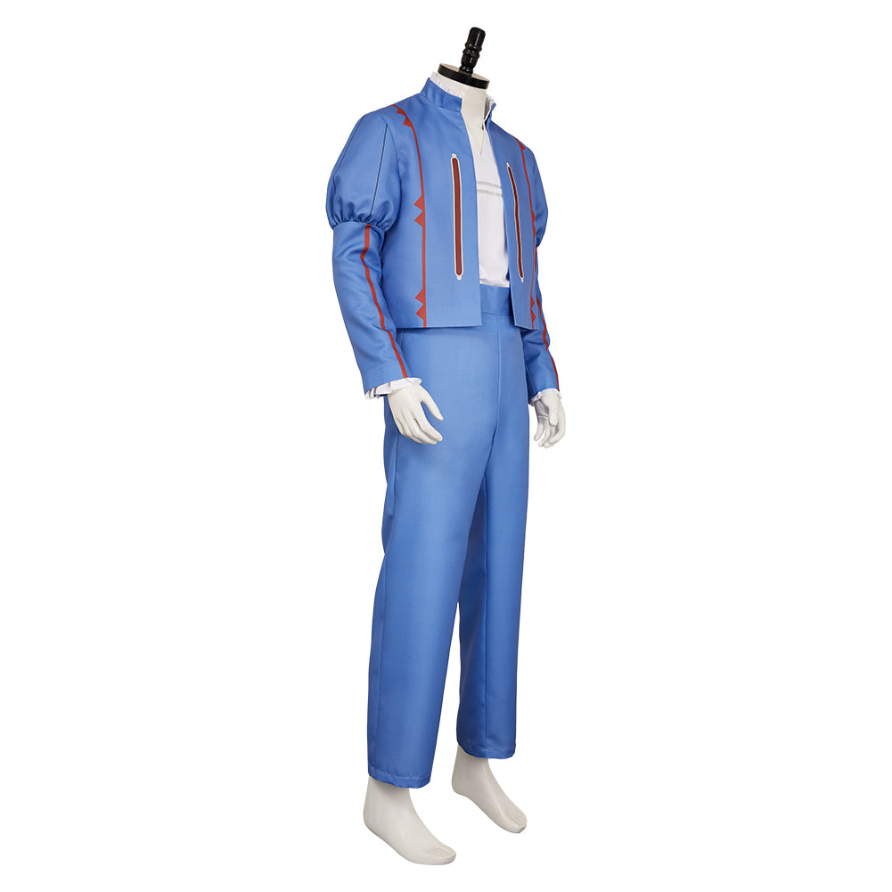 The Witcher: Sirens of the Deep Jaskier blau Anzug Cosplay Outfits