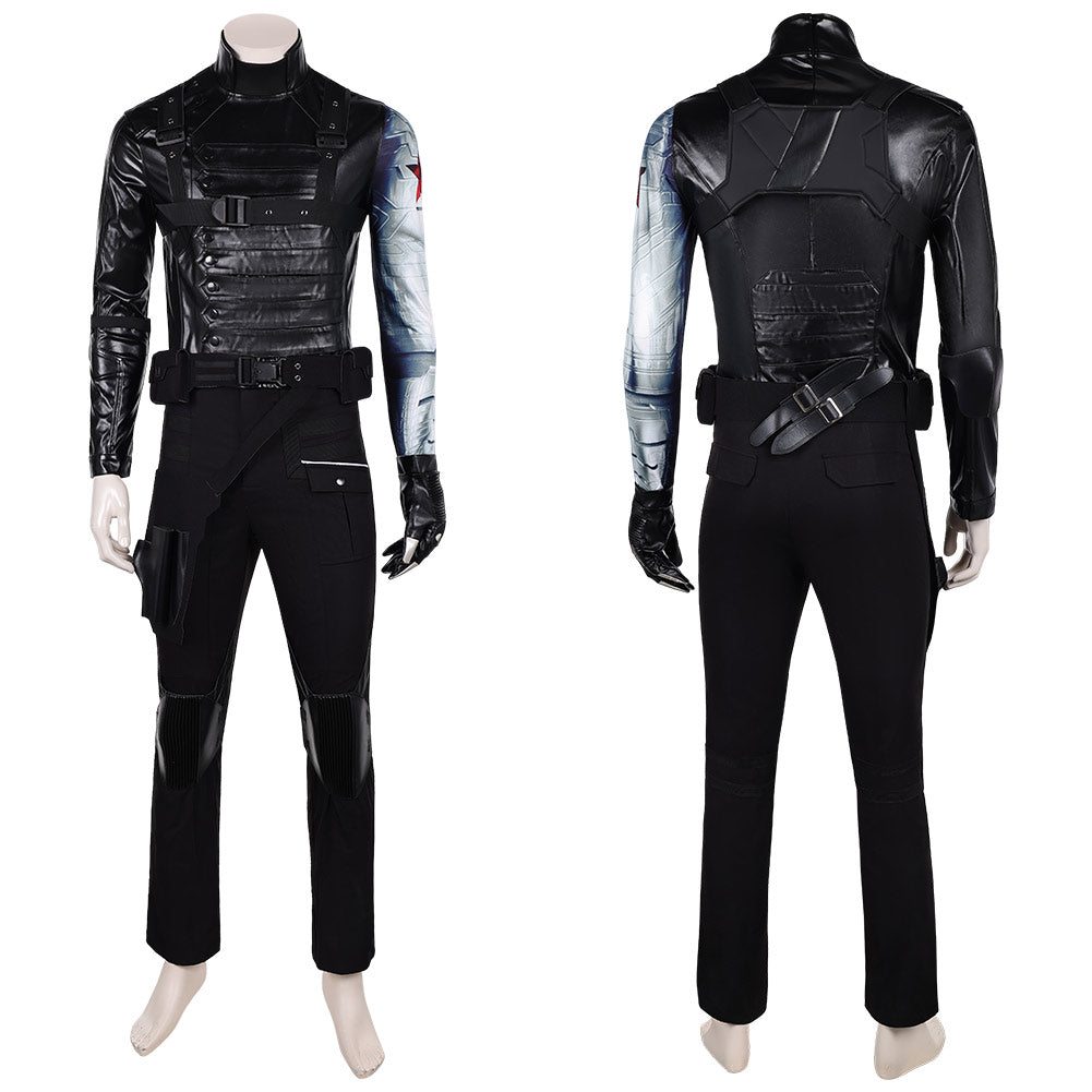 Thunderbolts Winnersolder schwarz Kostüm Set Bucky Bames Cosplay Outfits