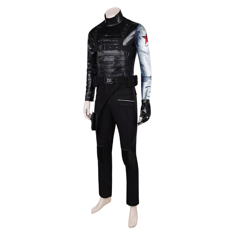 Thunderbolts Winnersolder schwarz Kostüm Set Bucky Bames Cosplay Outfits