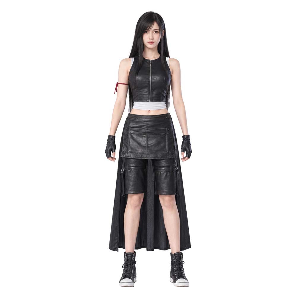 Tifa Lockhart schwarz Kostüm Set Final Fantasy VII Tifa Lockhart Cosplay Outfit