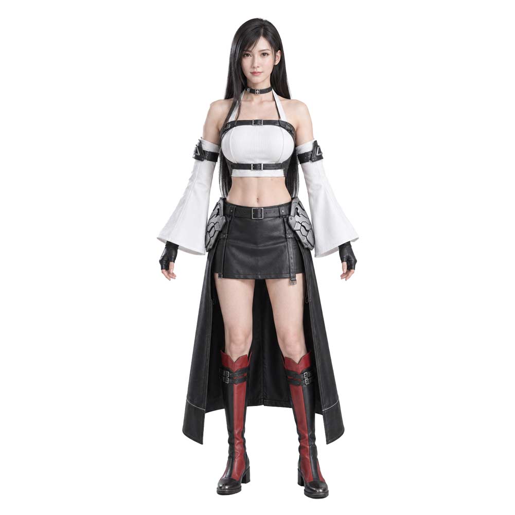 Tifa Lockhart schwarz Kostüm Set Final Fantasy VII Tifa Lockhart Cosplay Outfit