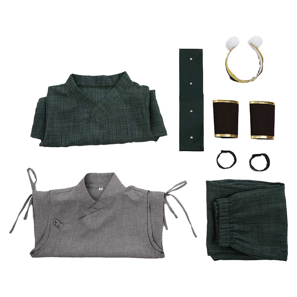 Toph Beifong grau Kostüm Set Avatar: The Last Airbender Toph Cosplay Outfit