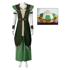 Toph Beifong grün Kostüm Set Avatar – Der Herr der Elemente Staffel 2 Toph Beifong Cosplay Outfit