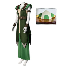 Toph Beifong grün Kostüm Set Avatar – Der Herr der Elemente Staffel 2 Toph Beifong Cosplay Outfit