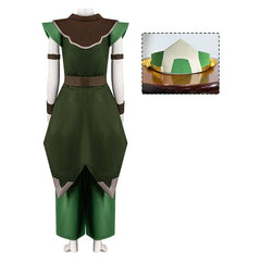 Toph Beifong grün Kostüm Set Avatar – Der Herr der Elemente Staffel 2 Toph Beifong Cosplay Outfit