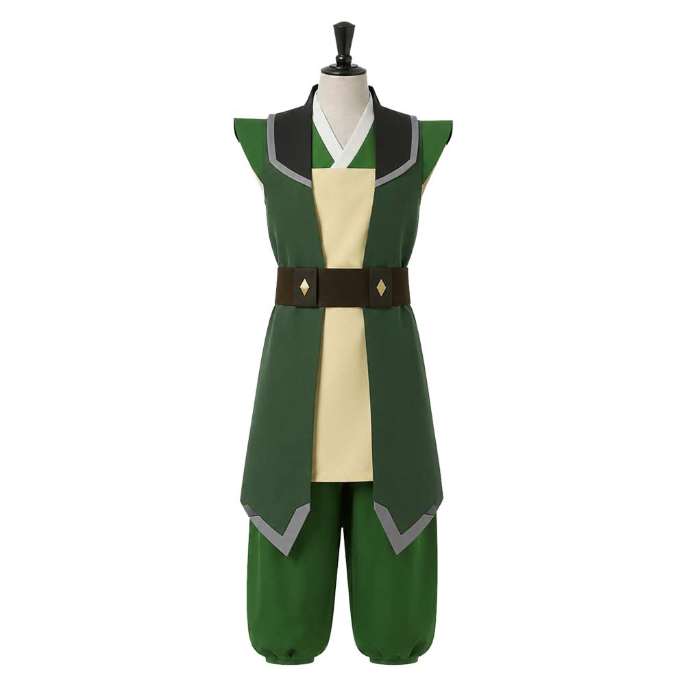 Toph Beifong grün Kostüm Set Avatar: The Last Airbender Toph Beifong Cosplay Outfit