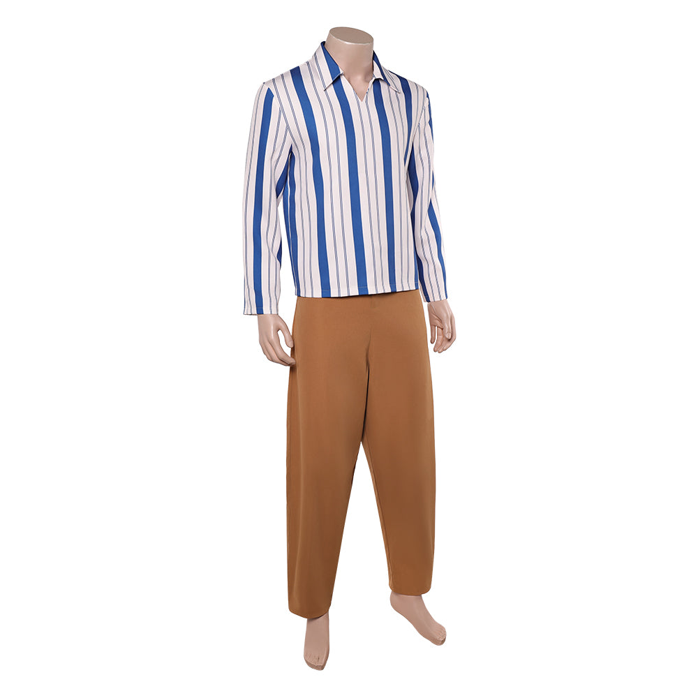 Usopp Kostüm Set ONE PIECE: Into the Grand Line Usopp gestreift Outfit