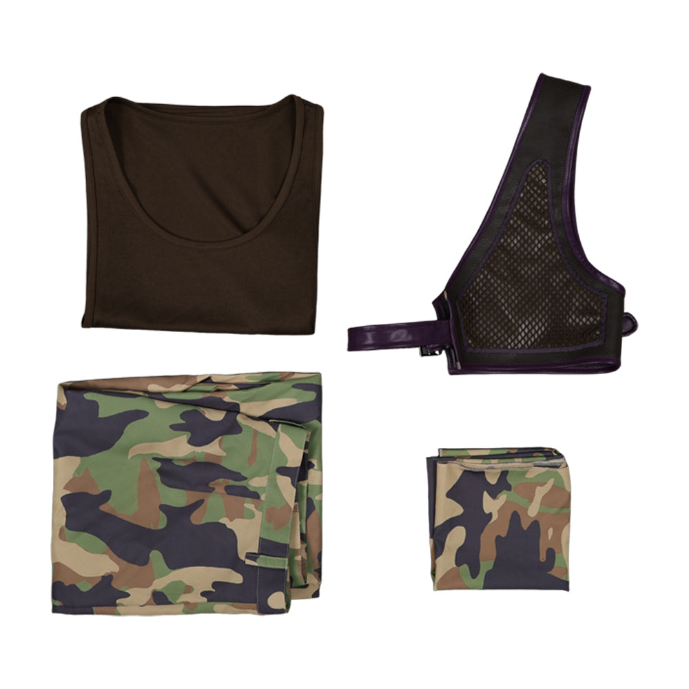 Usopp Outfit One Piece Serie Usopp Tarnfarbe Cosplay Kostüm	