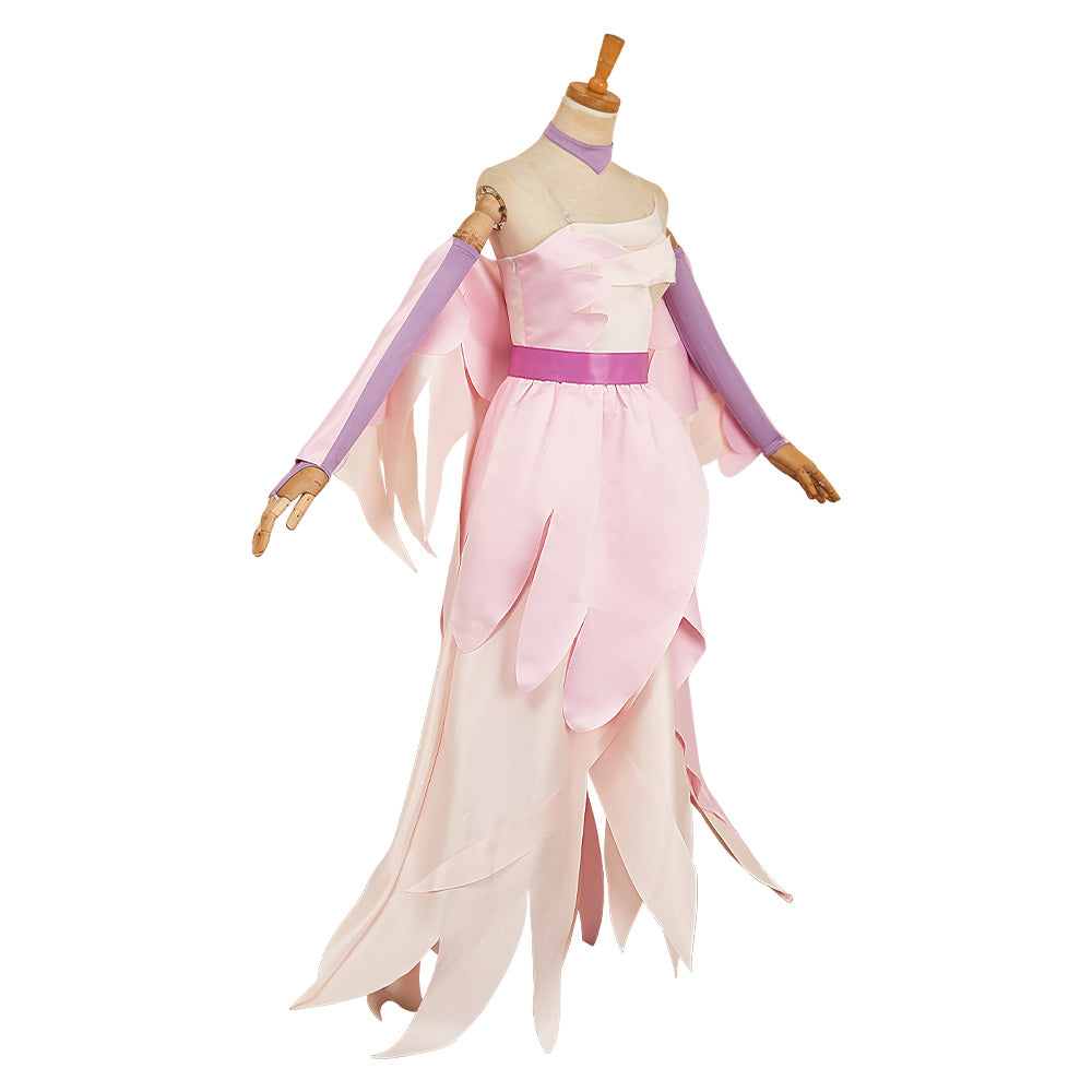 Velvette Hellaverse rosa Kostüm Hazbin Hotel Velvet Cosplay Outfit