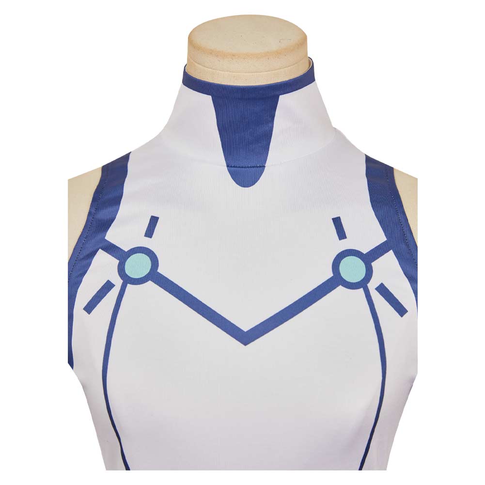 Vemola weiß Bodysuit Dandadan Bamora Cosplay Outfits