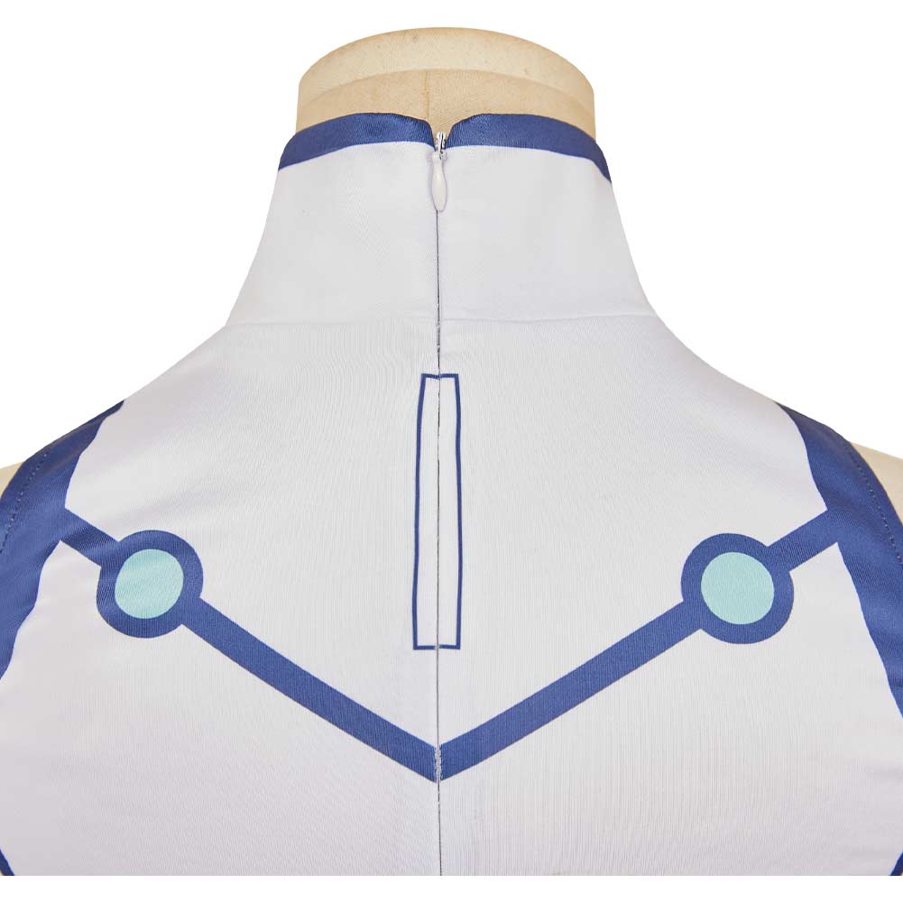 Vemola weiß Bodysuit Dandadan Bamora Cosplay Outfits