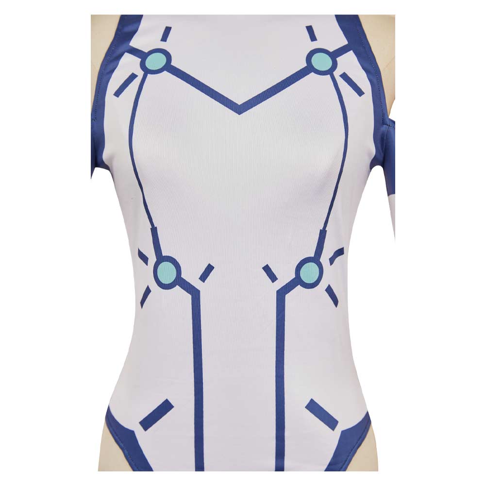 Vemola weiß Bodysuit Dandadan Bamora Cosplay Outfits