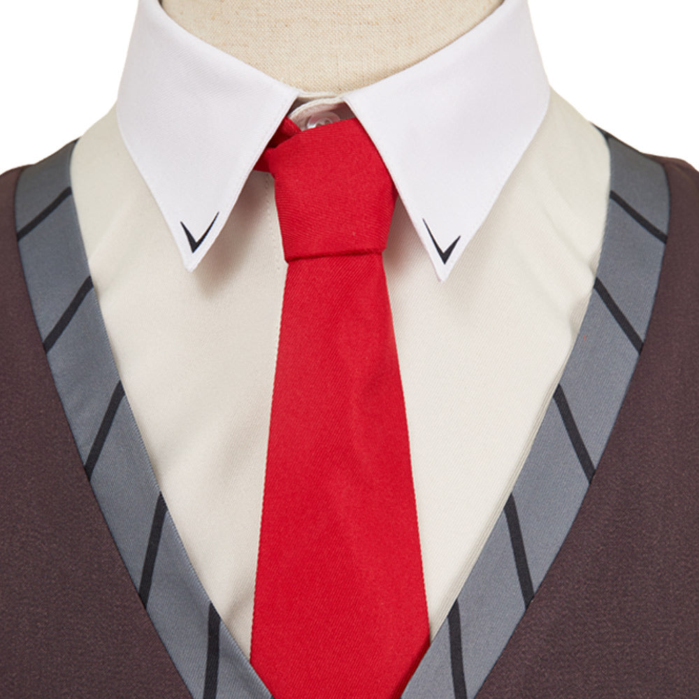 Vincent Whittman grau Kostüm Set Hazbin Hotel 2 Vox Cosplay Outfits