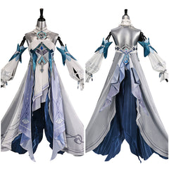 Vodyanitsa silber Kostüm Set Genshin Impact Vodyanitsa Cosplay Outfit