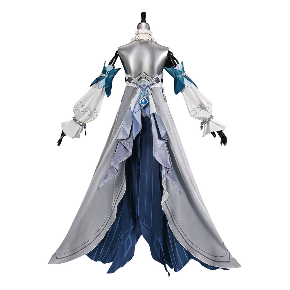 Vodyanitsa silber Kostüm Set Genshin Impact Vodyanitsa Cosplay Outfit