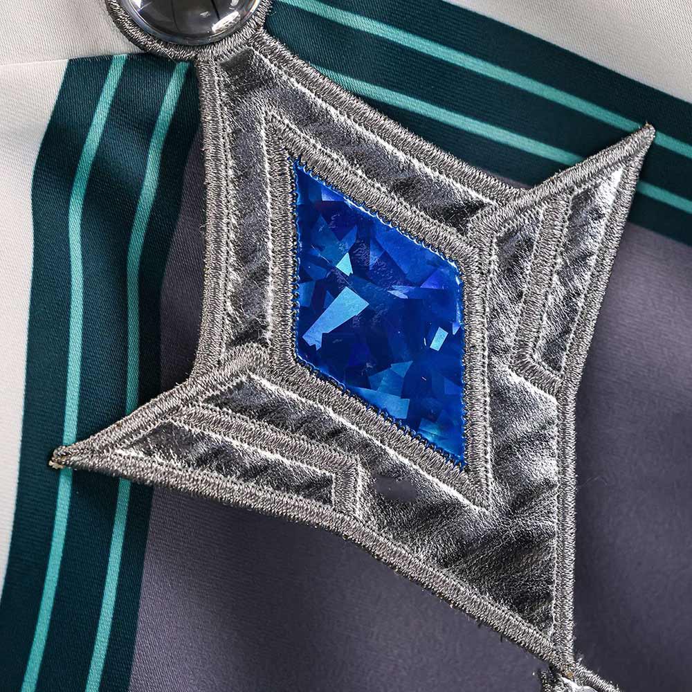 Vodyanitsa silber Kostüm Set Genshin Impact Vodyanitsa Cosplay Outfit