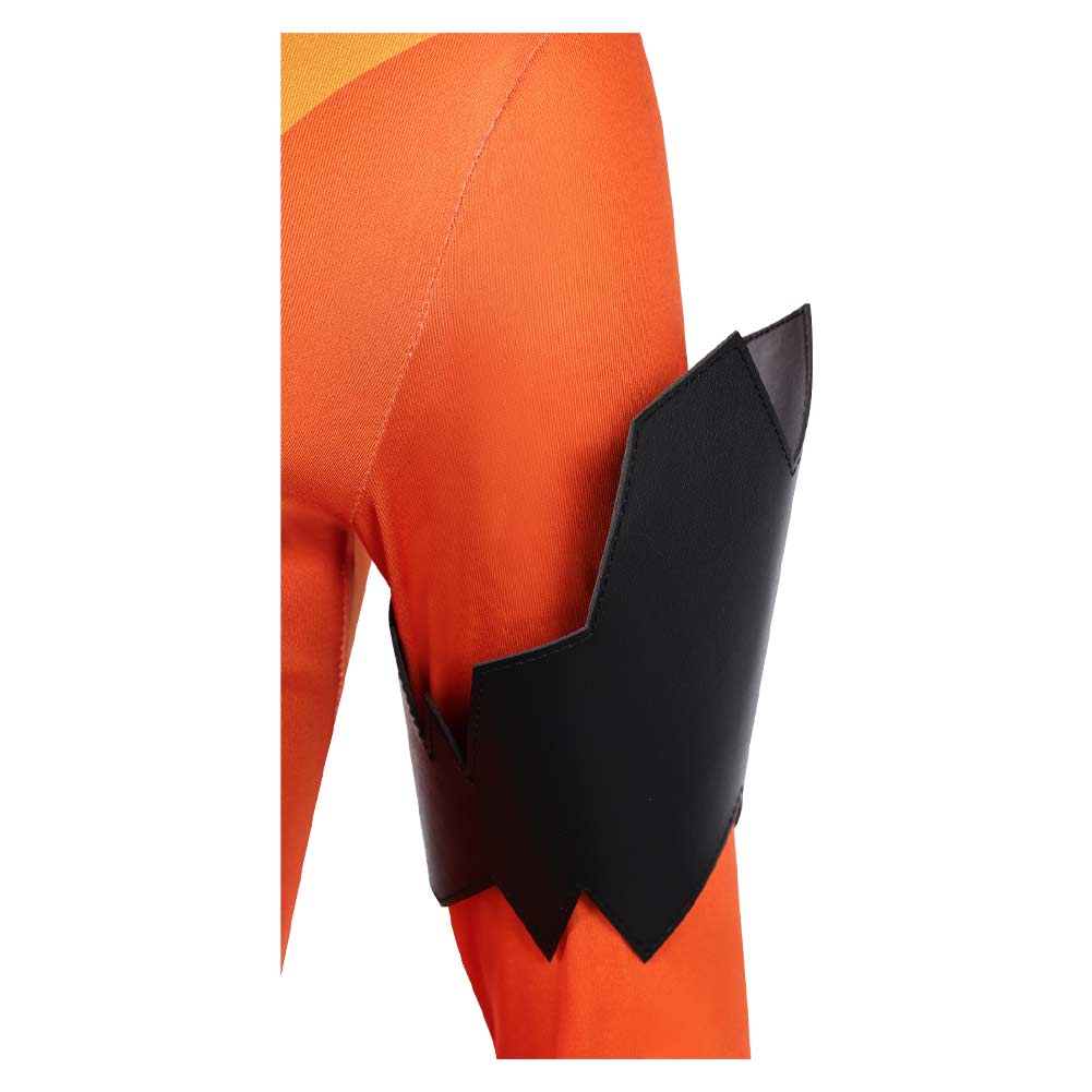 Volcanikka orange Jumpsuit Invincible Volcanikka Cosplay Outfit