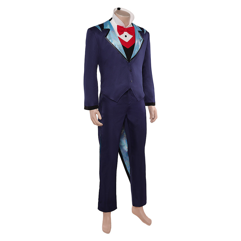 Vox blau Kostüm Set Hazbin Hotel Vox blau Cosplay Outfit