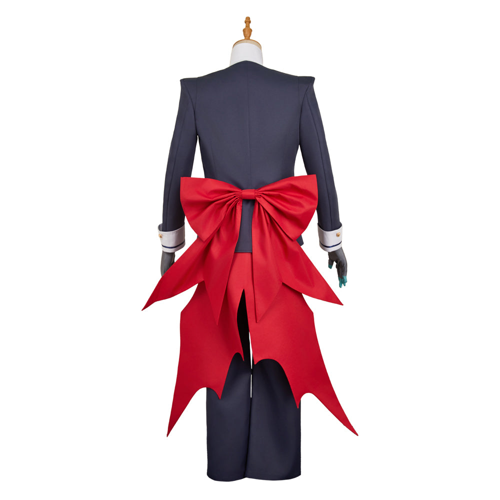 VOX schwarz-rot Outfit Hazbin Hotel Vincent Whittman Kostüm Set