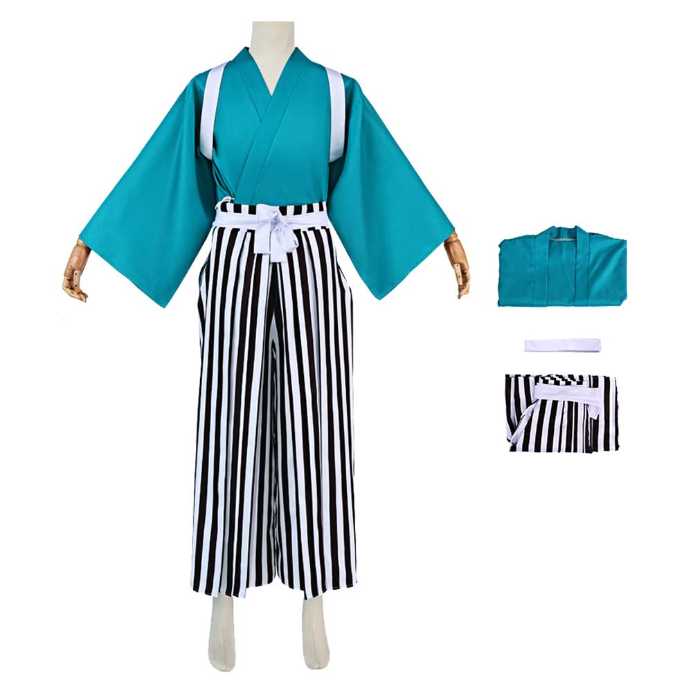 Wano Country Arc Usopp blau Kimono One Piece Usopp Cosplay Outfit