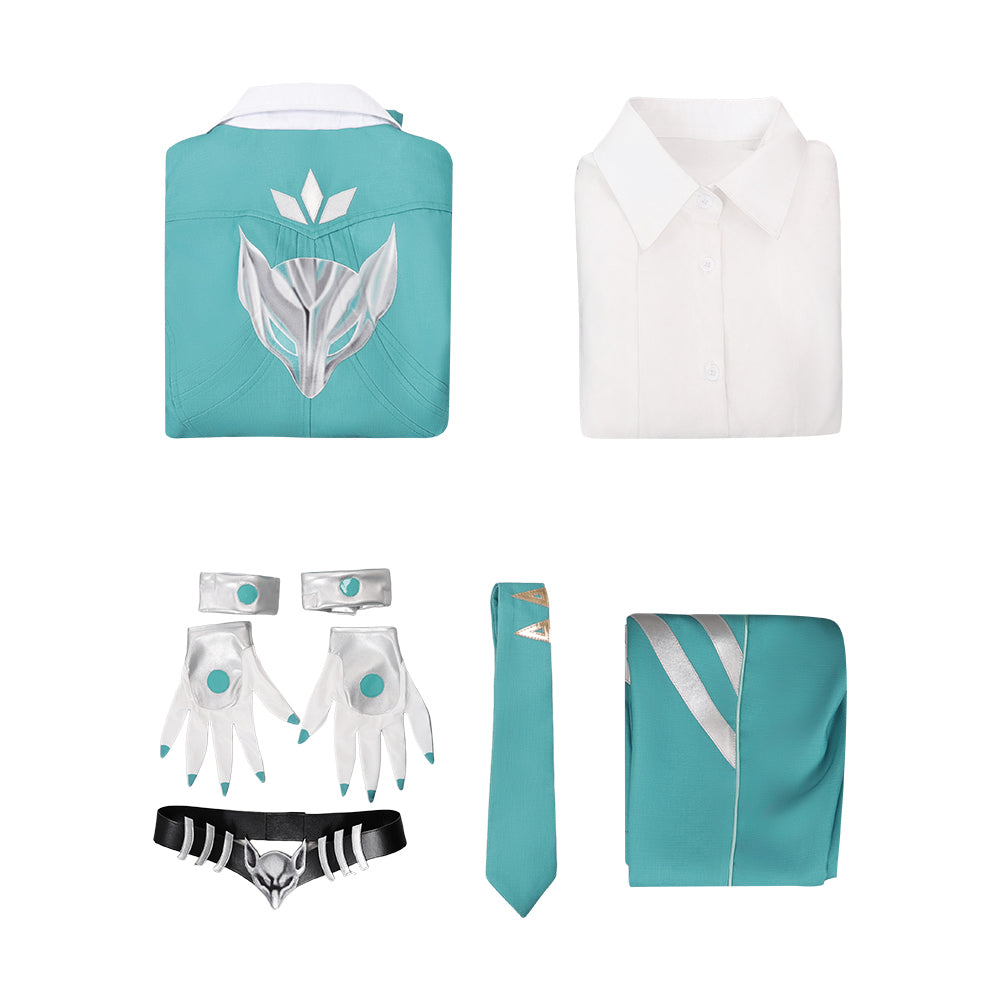 White Fox Kostüm Set M-Rivals Ami Han Cosplay Outfit