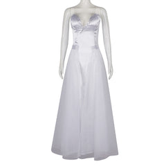 Wicked 2025 Glinda weiß Kleid Cosplay Kostüm