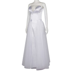 Wicked 2025 Glinda weiß Kleid Cosplay Kostüm