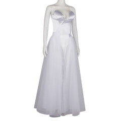 Wicked 2025 Glinda weiß Kleid Cosplay Kostüm