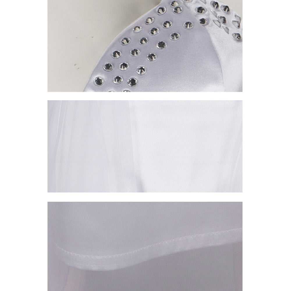 Wicked 2025 Glinda weiß Kleid Cosplay Kostüm