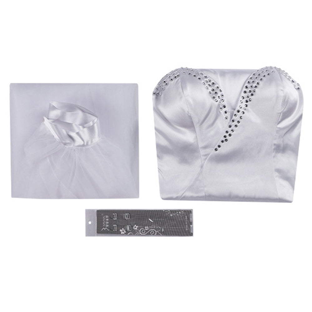 Wicked 2025 Glinda weiß Kleid Cosplay Kostüm
