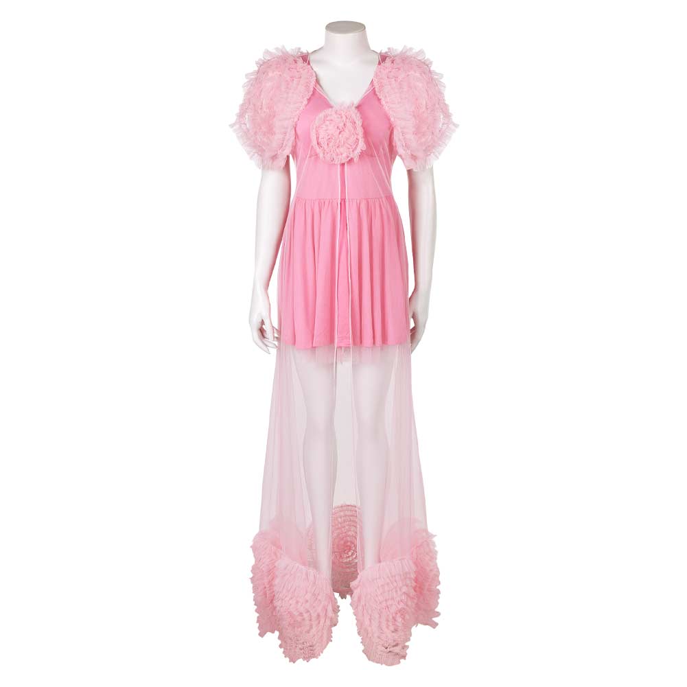 Wicked Glinda rosa Kleid Damen Kostüm Cosplay Outfits