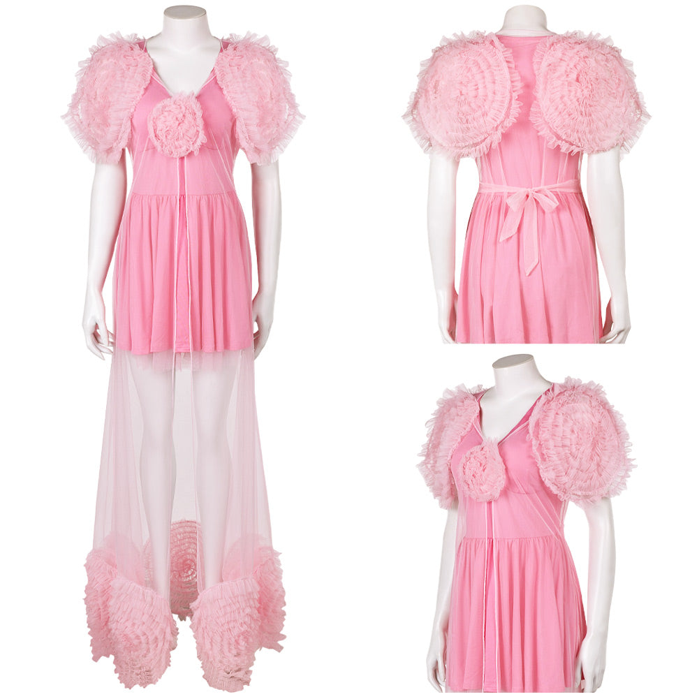 Wicked Glinda rosa Kleid Damen Kostüm Cosplay Outfits