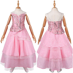 Wicked Mädchen Glinda Kostüm rosa Tutu Kleid Cosplay Outfits