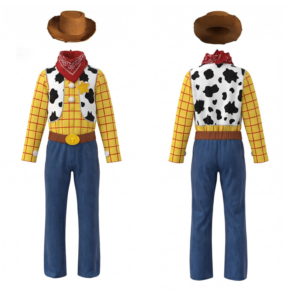 Woody gelb blau Kostüm Set Toy Story Woody Cosplay Outfit
