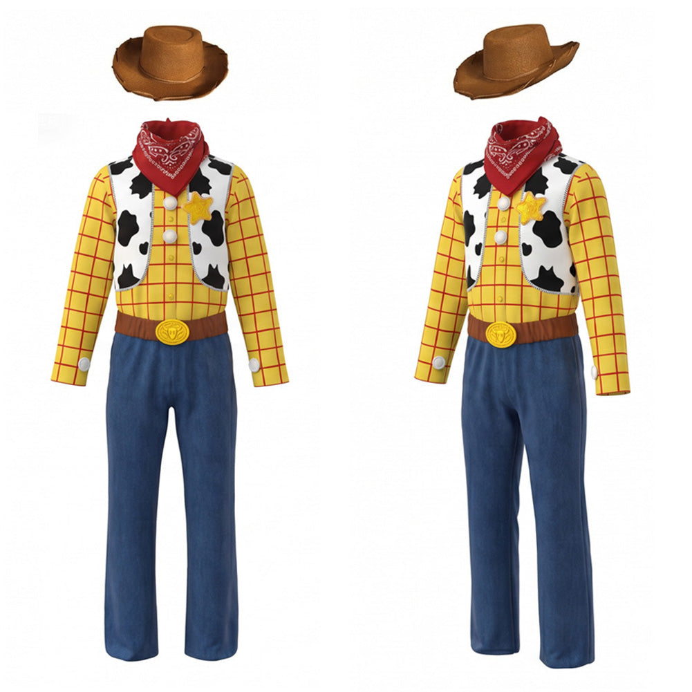 Woody gelb blau Kostüm Set Toy Story Woody Cosplay Outfit