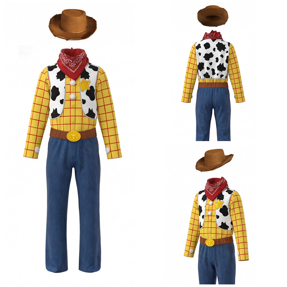 Woody gelb blau Kostüm Set Toy Story Woody Cosplay Outfit
