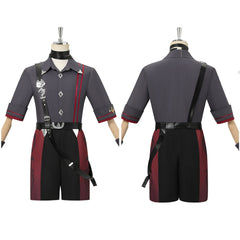 Wriothesley grau Kostüm Set Genshin Impact Wriothesley Cosplay Outfit