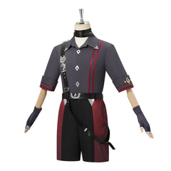 Wriothesley grau Kostüm Set Genshin Impact Wriothesley Cosplay Outfit